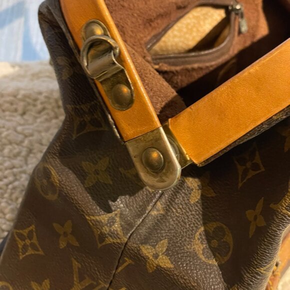 Vintage Leather 1970's Louis ? Monogram Doctors Bag Satchel Bag Handbag... Real? - Picture 4 of 9